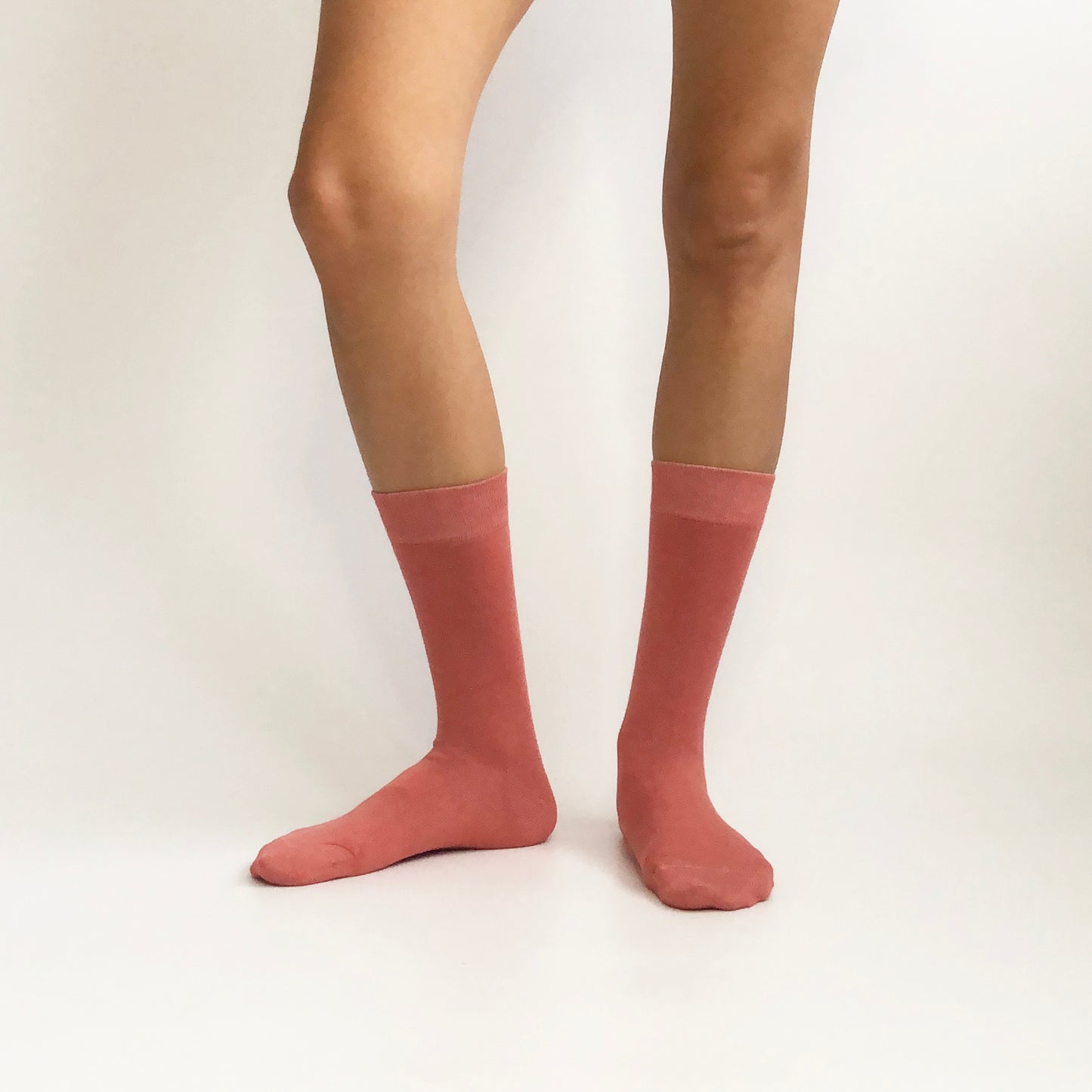 CASHMERE ROSE Gül Kurusu Pembe Düz Unisex BambuMax Çorap - sixtimesfive