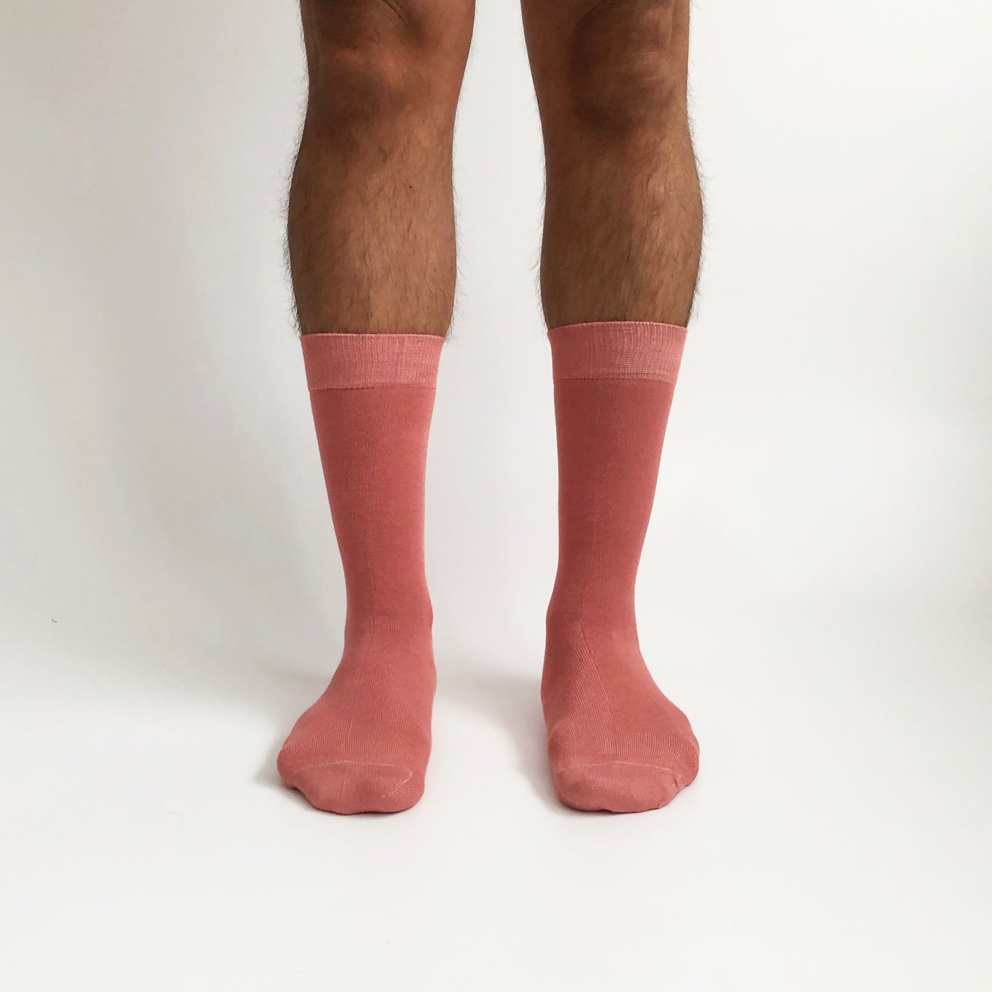 CASHMERE ROSE Gül Kurusu Pembe Düz Unisex BambuMax Çorap - sixtimesfive