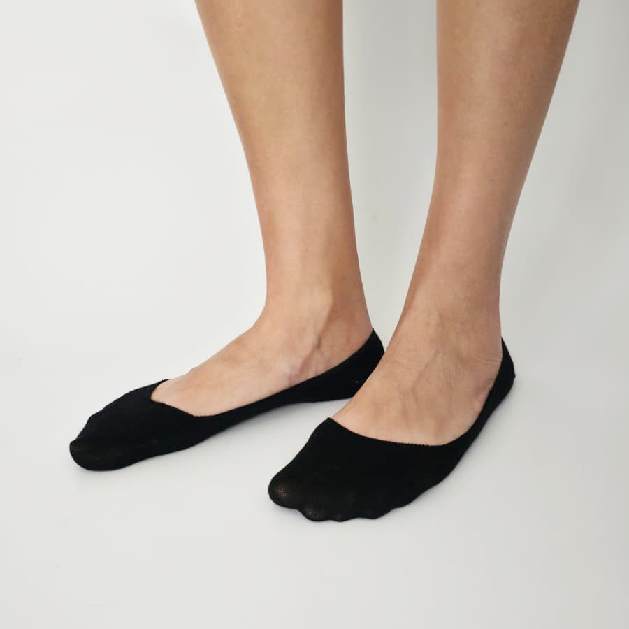 INVISIBLES BLACK 3 PACK Siyah 3lü Görünmez Unisex Çorap Seti - sixtimesfive