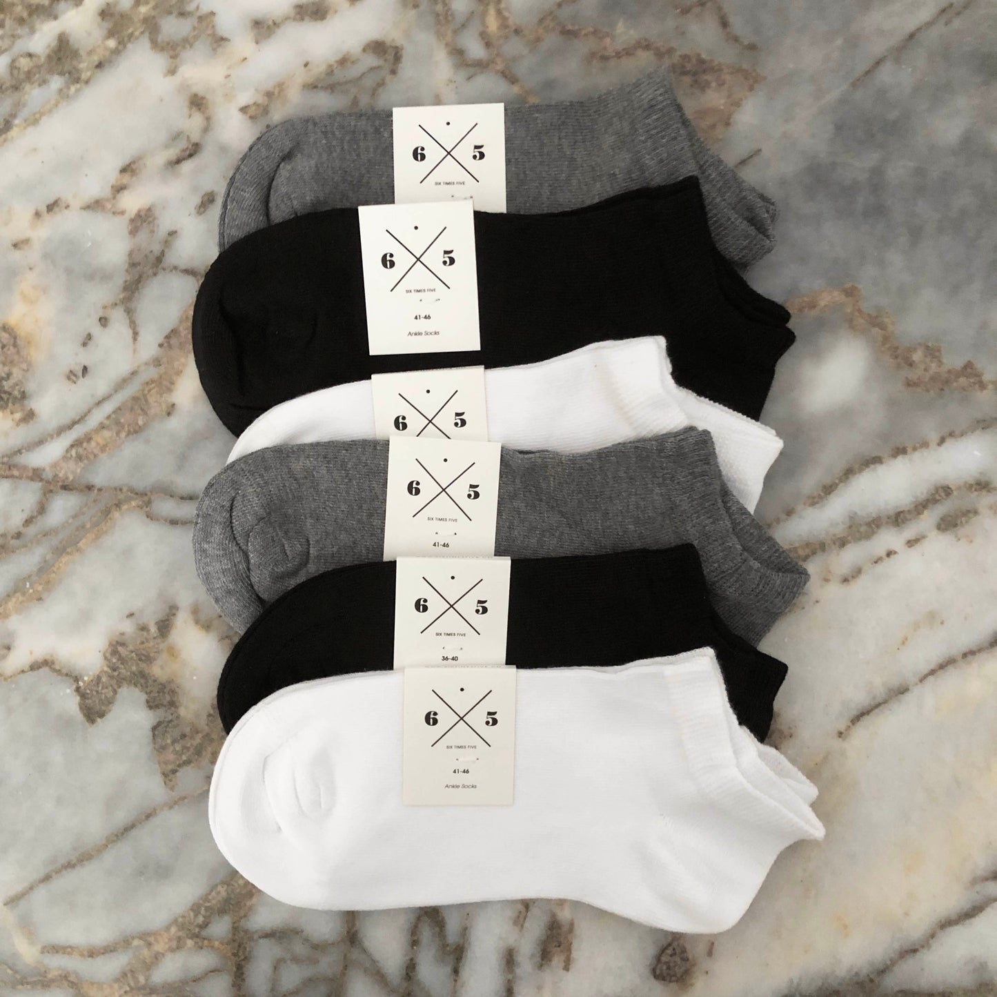 SHORT WHITE 3 PACK Beyaz Düz Kısa Unisex Çorap Seti