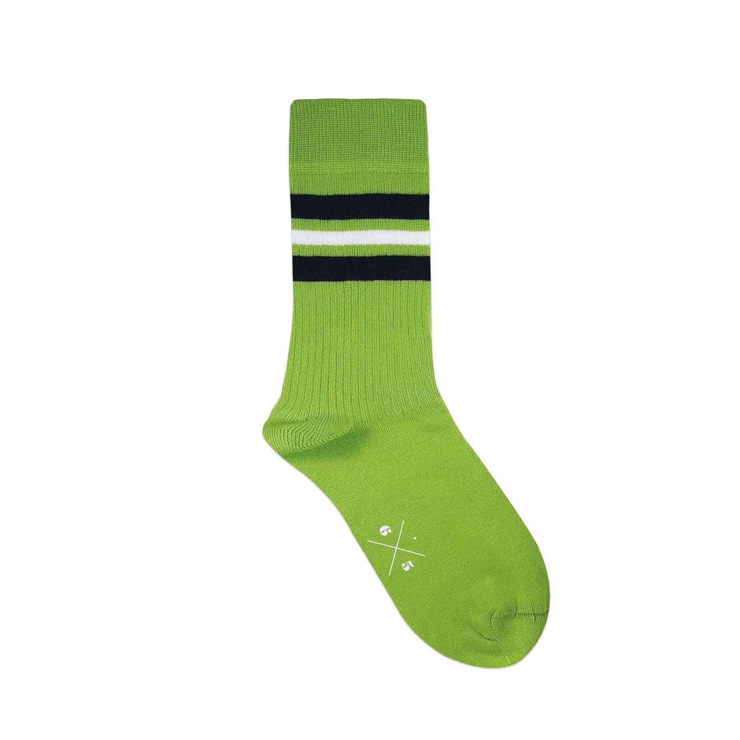 TRIPLE STRIPES Neon Green Neon Yeşil 3 Çizgili Unisex Çorap - sixtimesfive