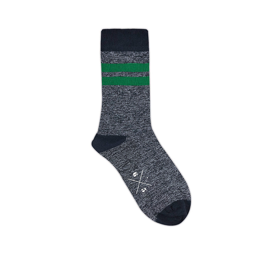 TWISTED STRIPES Yeşil Çizgili Unisex Çorap - sixtimesfive